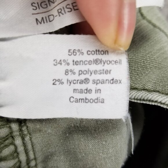 Lane Bryant Jeans Womens 28 Green High Rise Boyfriend Stretch *Read* - Picture 13 of 15